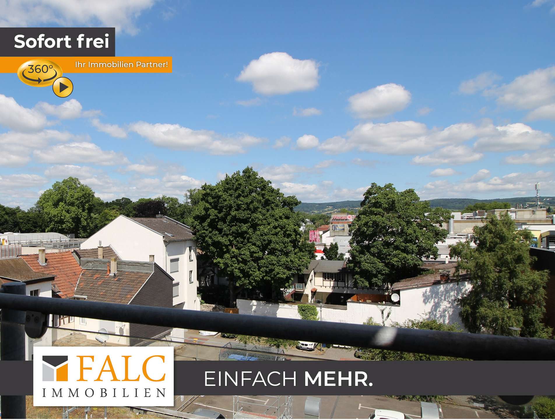 Blick vom Balkon